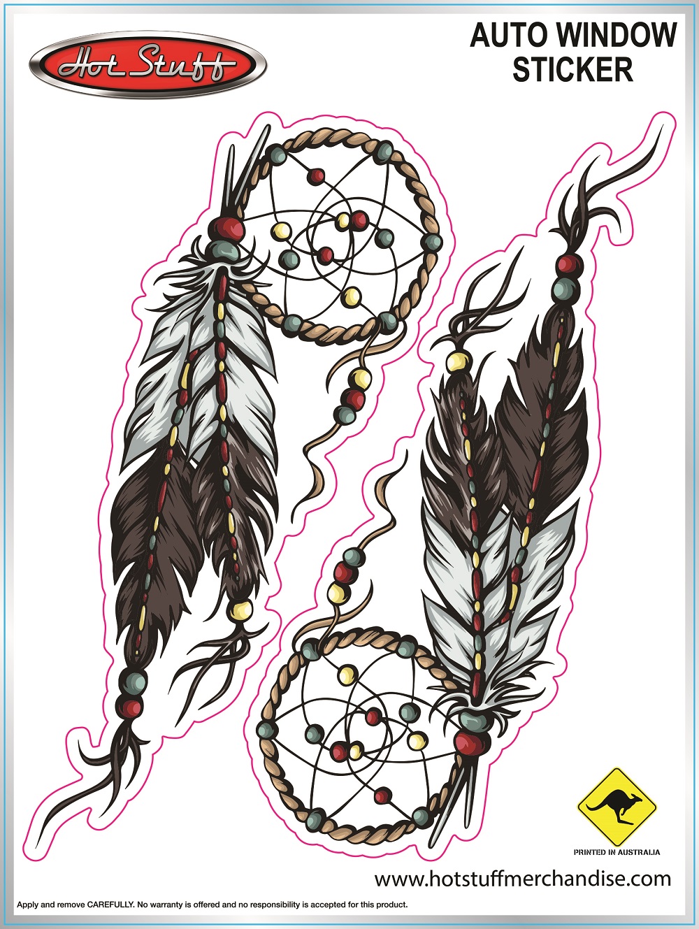 Wolf Dream Catcher Vinyl Decal Sticker - Indoor/Outdoor, 3 Sizes, Car Or Home (#9438)