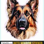 Colour German Shepard Auto Sticker 