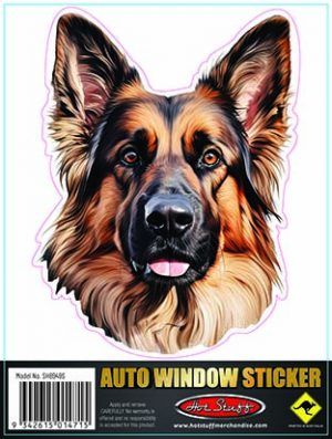 Colour German Shepard Auto Sticker